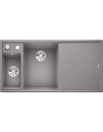 BLANCO 524655 AXIA III 6 S InFino silgranit, Alumetalik, daska staklo, BAZEN LIJEVO, s dalj. upr.
