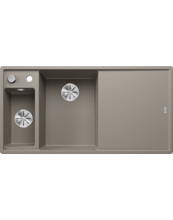 BLANCO 524660 AXIA III 6 S InFino silgranit, Tartufo, daska staklo, BAZEN LIJEVO, s dalj. upr.